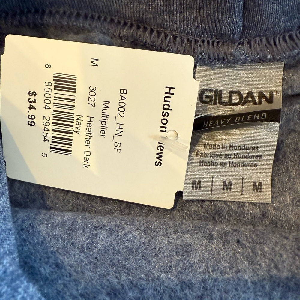 NWT San Francisco Hoodie Heather Gray/ Blue - Picture 8 of 8
